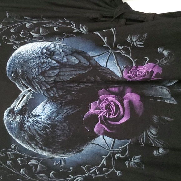 *NWT* Spiral Direct's Raven Heart Hooded Dress - Picture 7 of 16